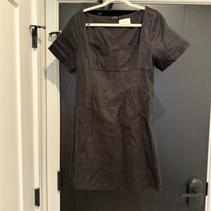 Dissh Black Mini Dress with Short Sleeves